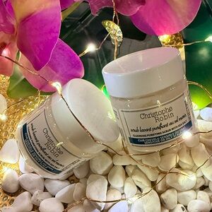 2x Christophe Robin Scrub Cleansing Purifying Scrub w/ Sea Salt 40mL ea $30 Val